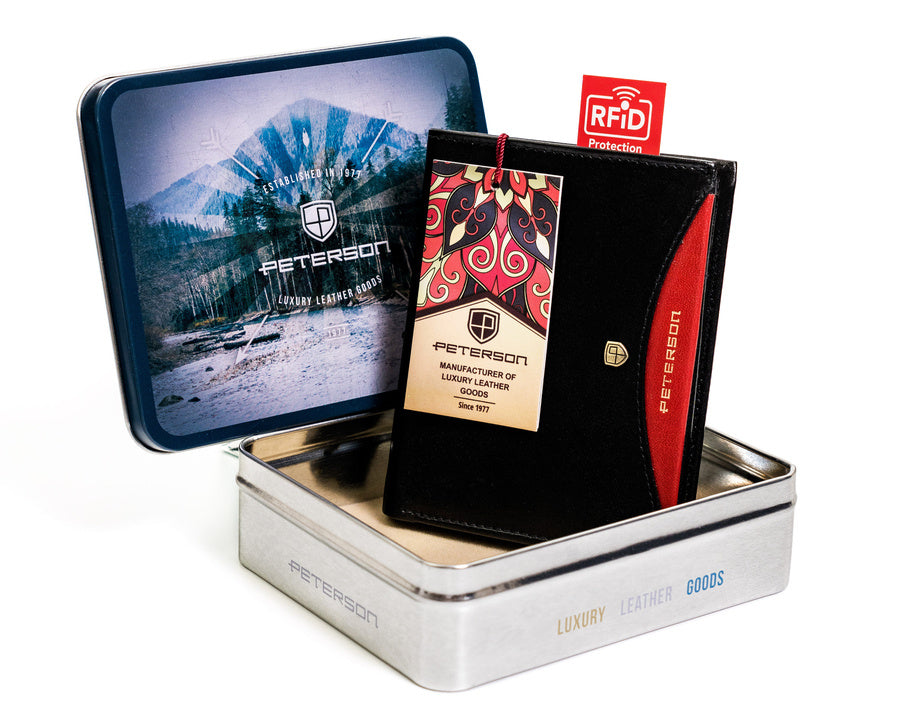 Natūralios odos piniginė vyrams Peterson PT23 S885
