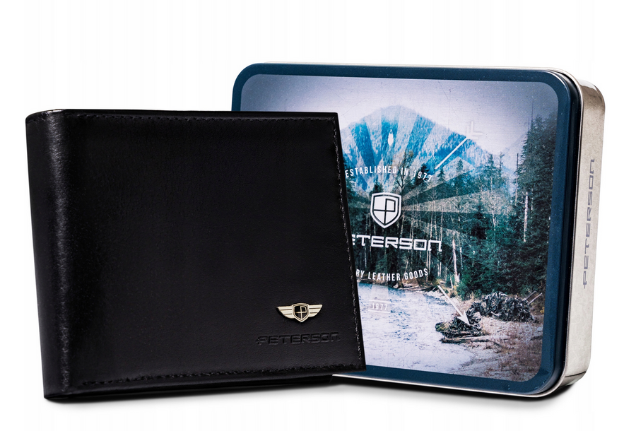 Natūralios odos piniginė vyrams Peterson PT248 S865