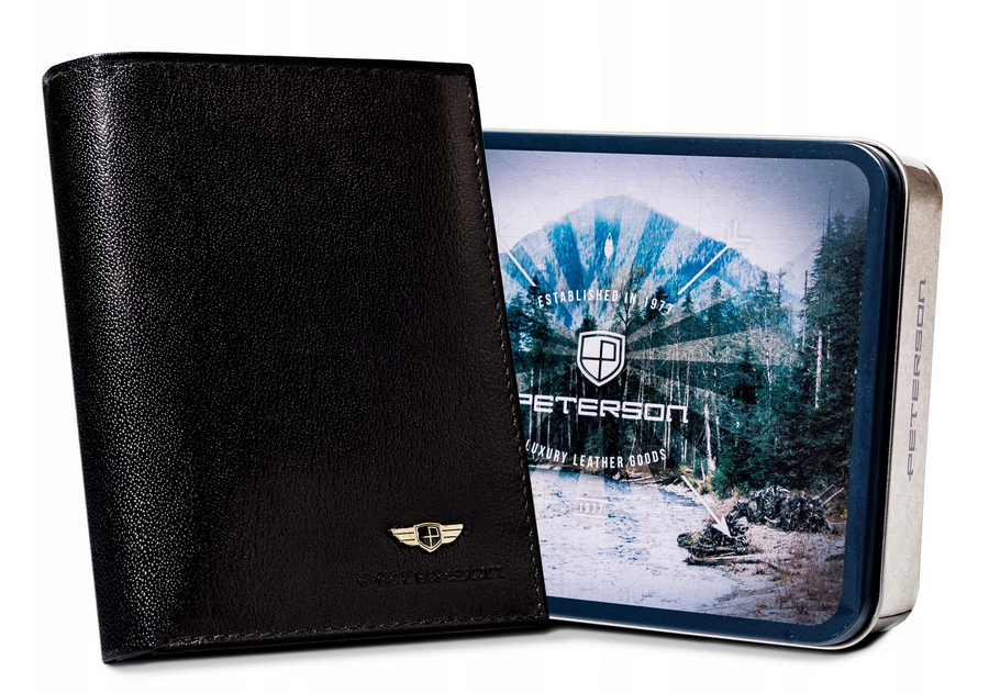 Natūralios odos piniginė vyrams Peterson PT250 S862