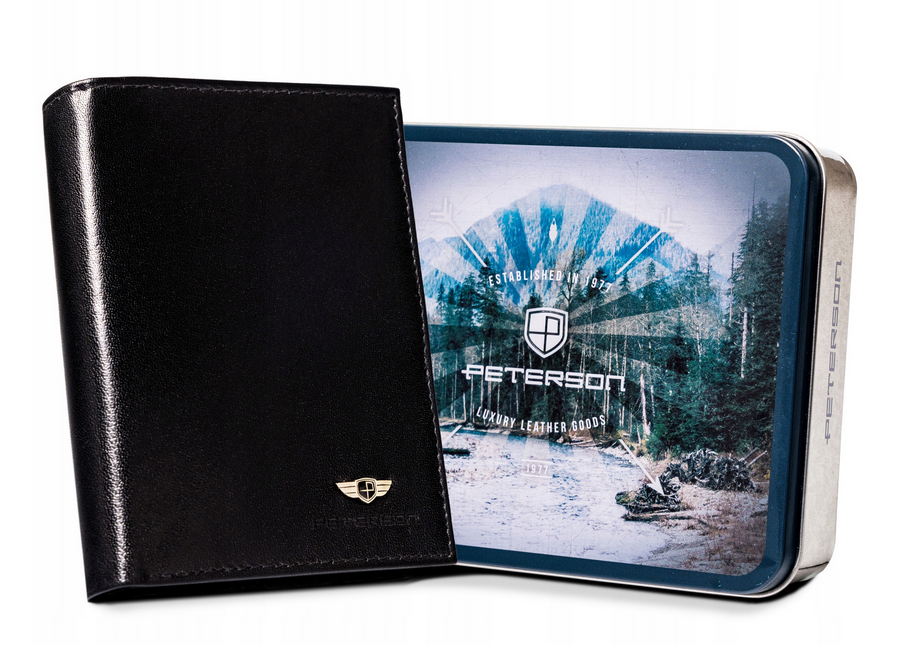 Natūralios odos piniginė vyrams Peterson PT253 S859