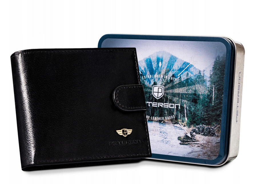 Natūralios odos piniginė vyrams Peterson PT254 S858