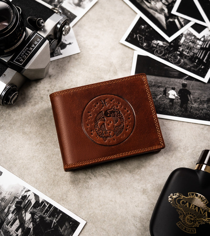 Natūralios odos piniginė vyrams Peterson PT276 S834