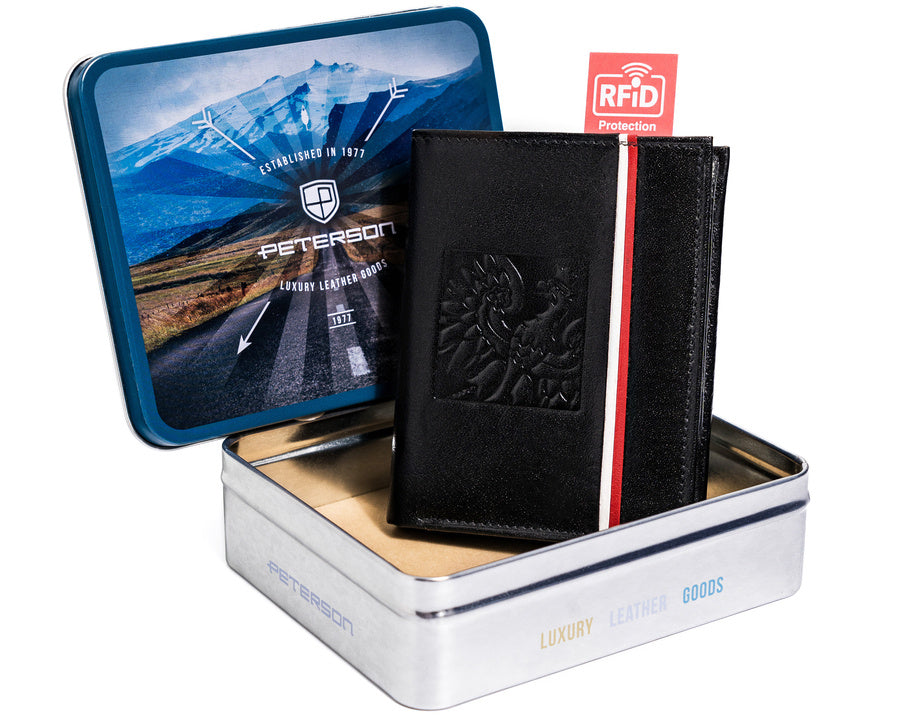 Natūralios odos piniginė vyrams Peterson PT28 S830