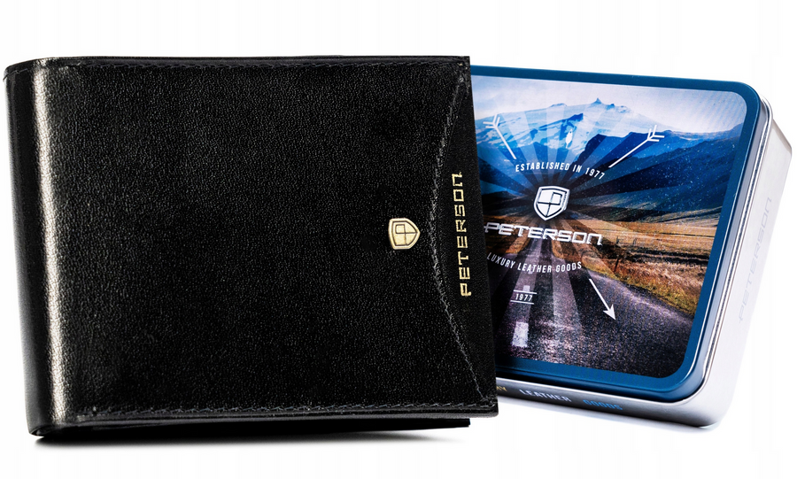 Natūralios odos piniginė vyrams Peterson PT317 S788