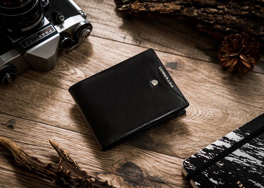 Natūralios odos piniginė vyrams Peterson PT317 S788