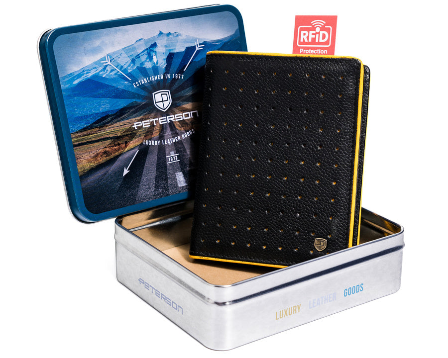 Natūralios odos piniginė vyrams Peterson PT37 S780