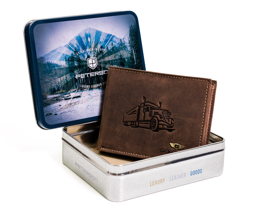 Natūralios odos piniginė vyrams Peterson PT39 S778