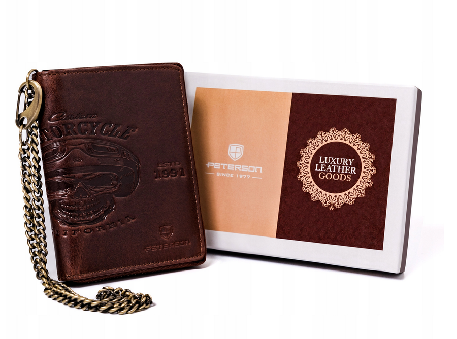 Natūralios odos piniginė vyrams Peterson PT41 S775