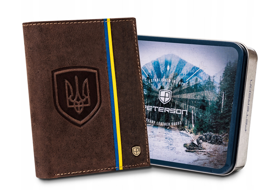 Natūralios odos piniginė vyrams Peterson PT51 S764