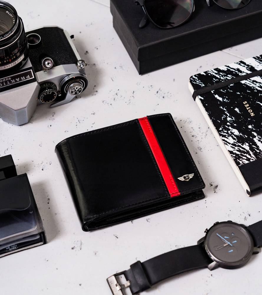 Natūralios odos piniginė vyrams Peterson PT58 S757