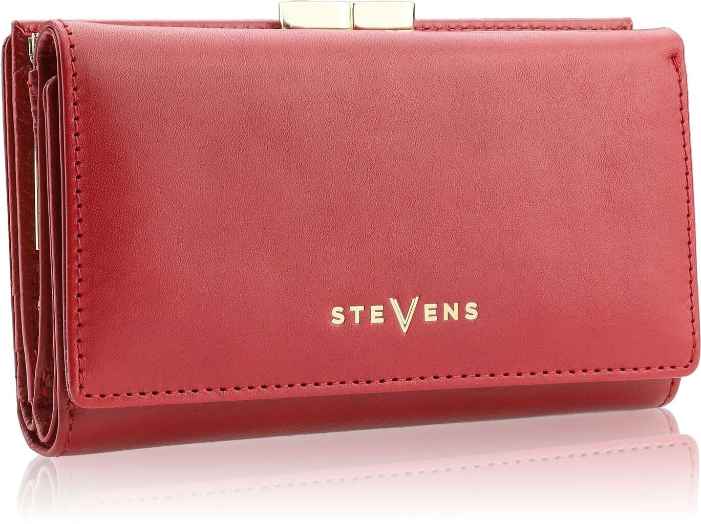 Moteriška odinė piniginė STEVENS su RFID apsauga D1875