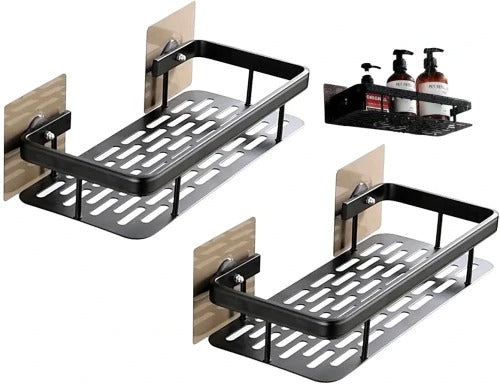 Pakabinama vonios lentyna, 2vnt. SD87 juoda