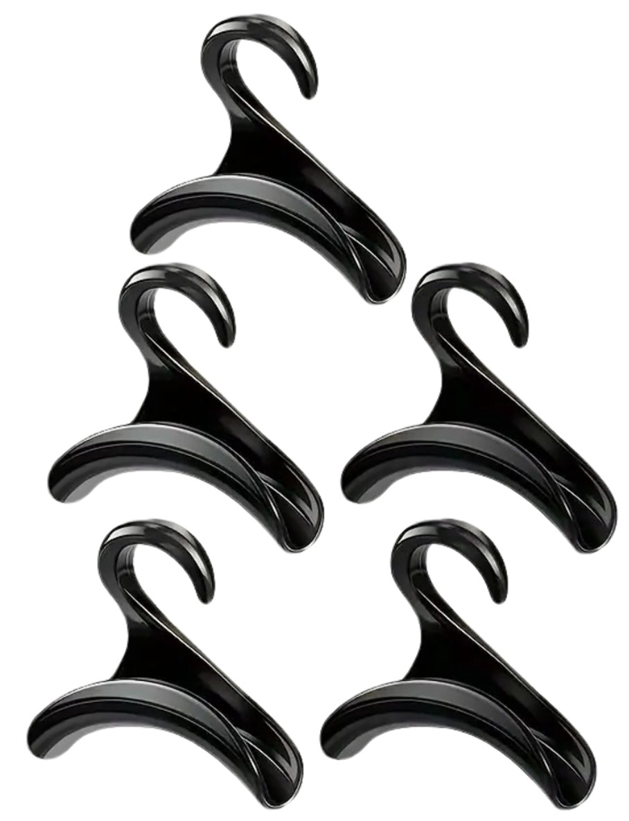 Pakabos rankinėms 5 vnt M6, juodos R429