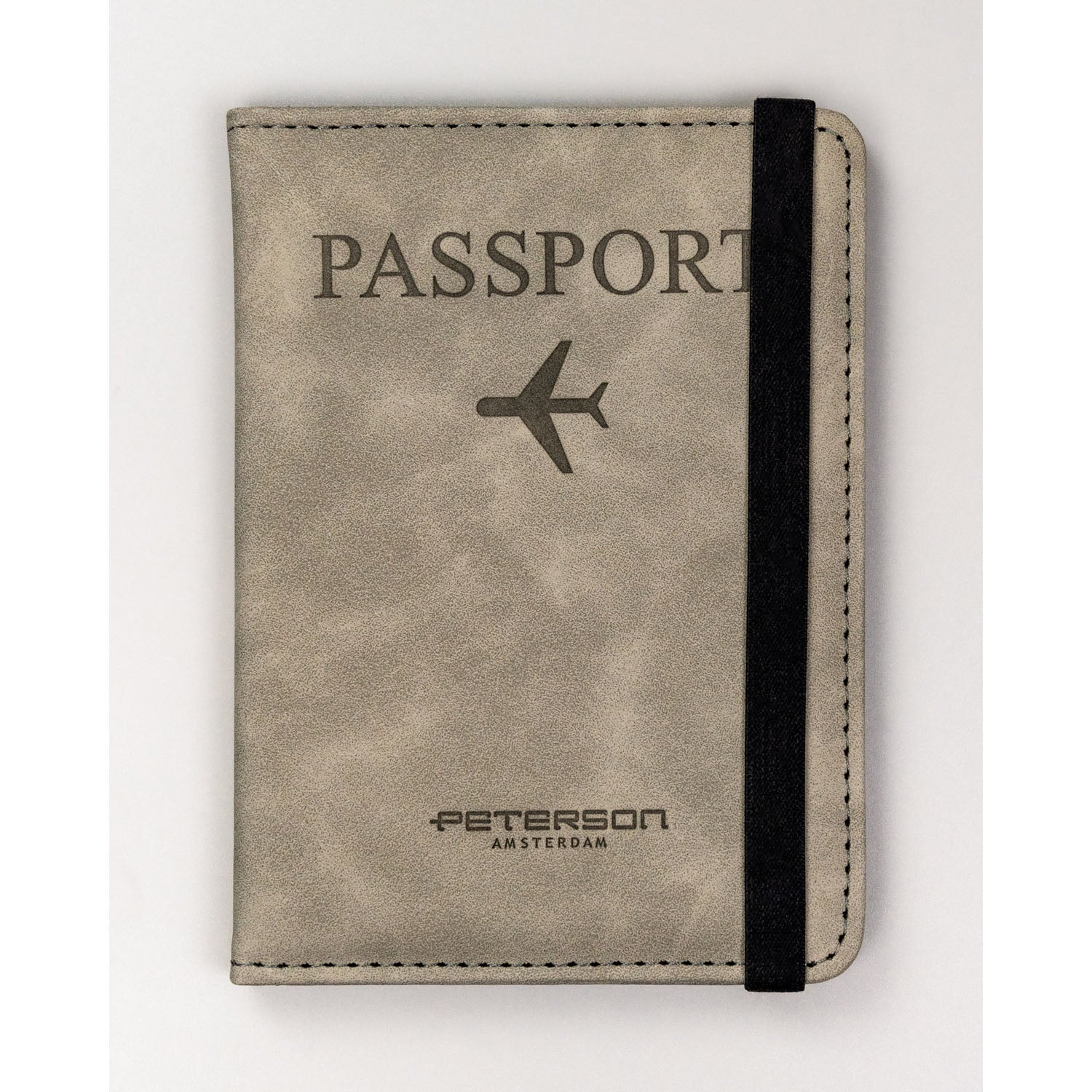 Paso dėklas, pilkas, dirbtinė oda