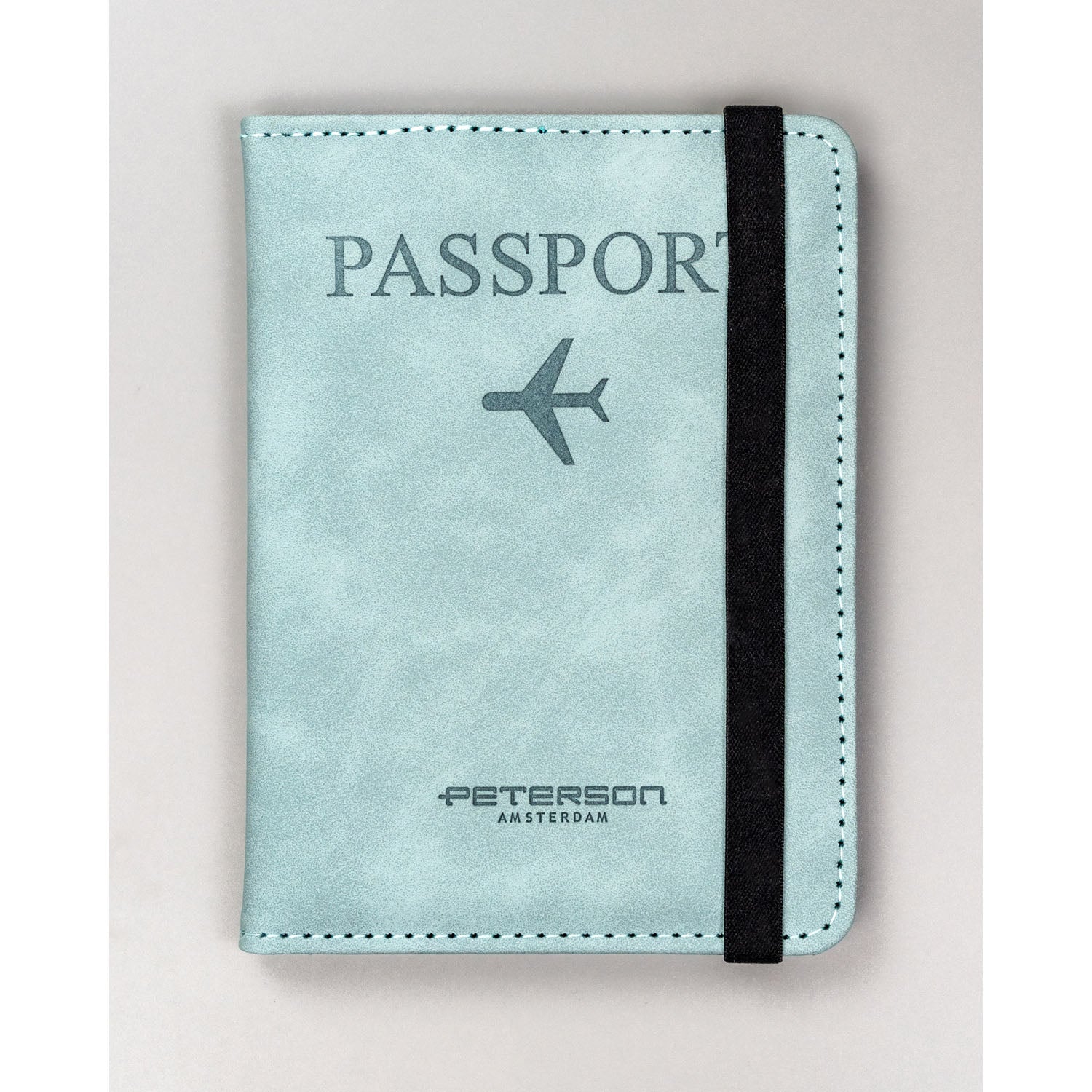 Pasų dėklas, mėlynas, dirbtinė oda