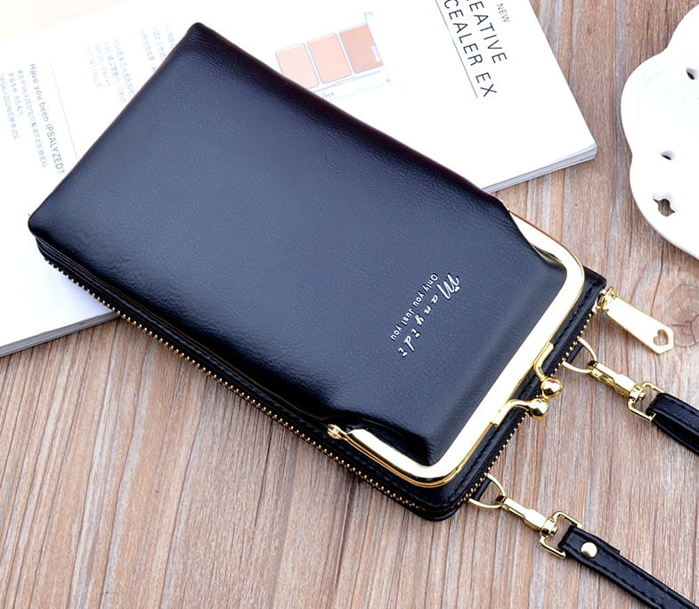 Piniginė, maža rankinė moterims T53, juoda R340