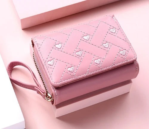 Piniginė moterims D25 rožinė D937