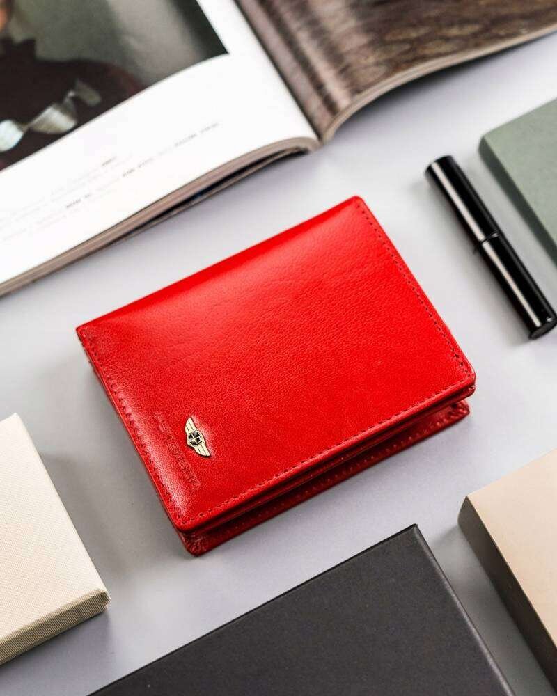 Piniginė moterims Peterson BO46 raudona D830