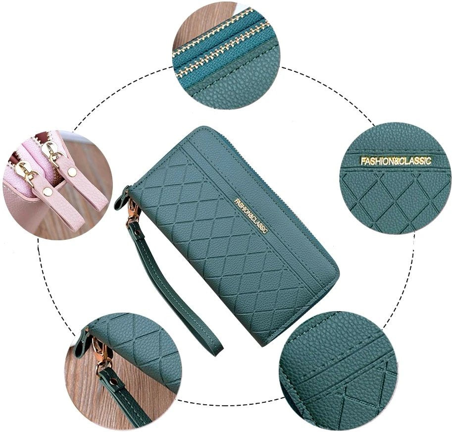 Piniginė moterims, žalia S25 D12