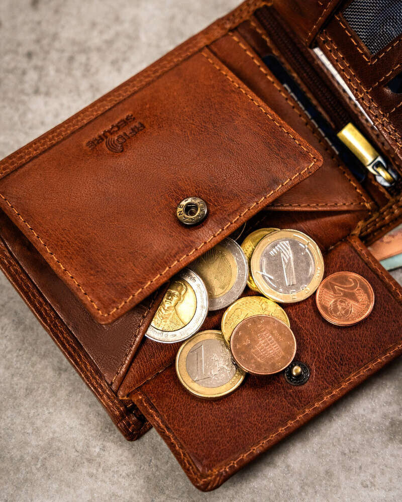 Piniginė vyrams Peterson N9 šviesiai ruda S538