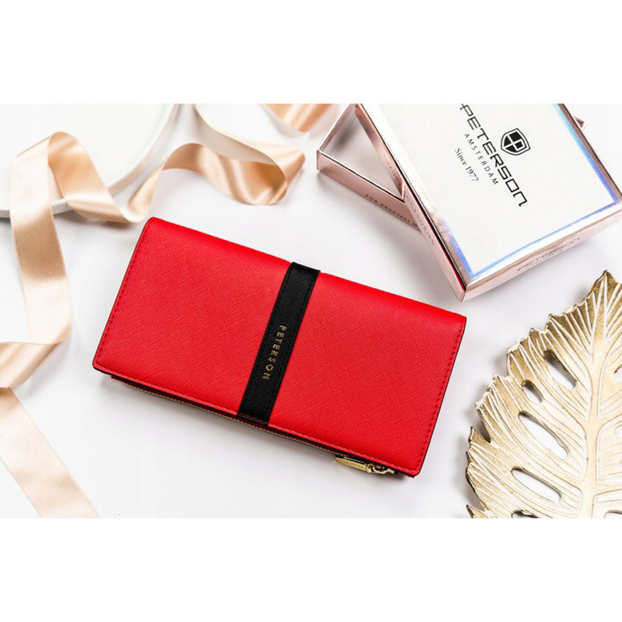 Piniginės dovanų rinkinys moterims Peterson H21, raudonas