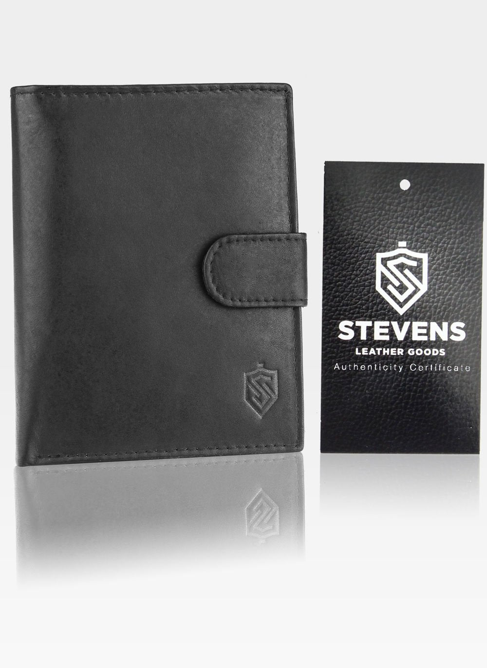 Piniginės ir diržo rinkinys STEVENS medinėje dėžutėje D124