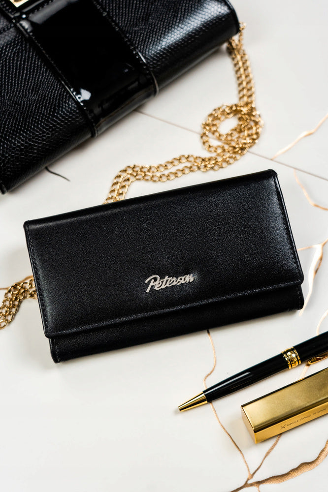 Piniginės ir raktų pakabuko dovanų rinkinys P7, juodas