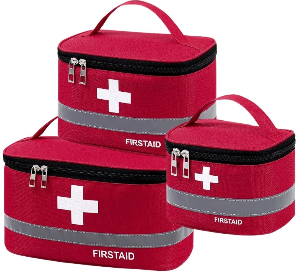 Pirmosios pagalbos vaistinėlių dėžučių rinkinys 3vnt R7