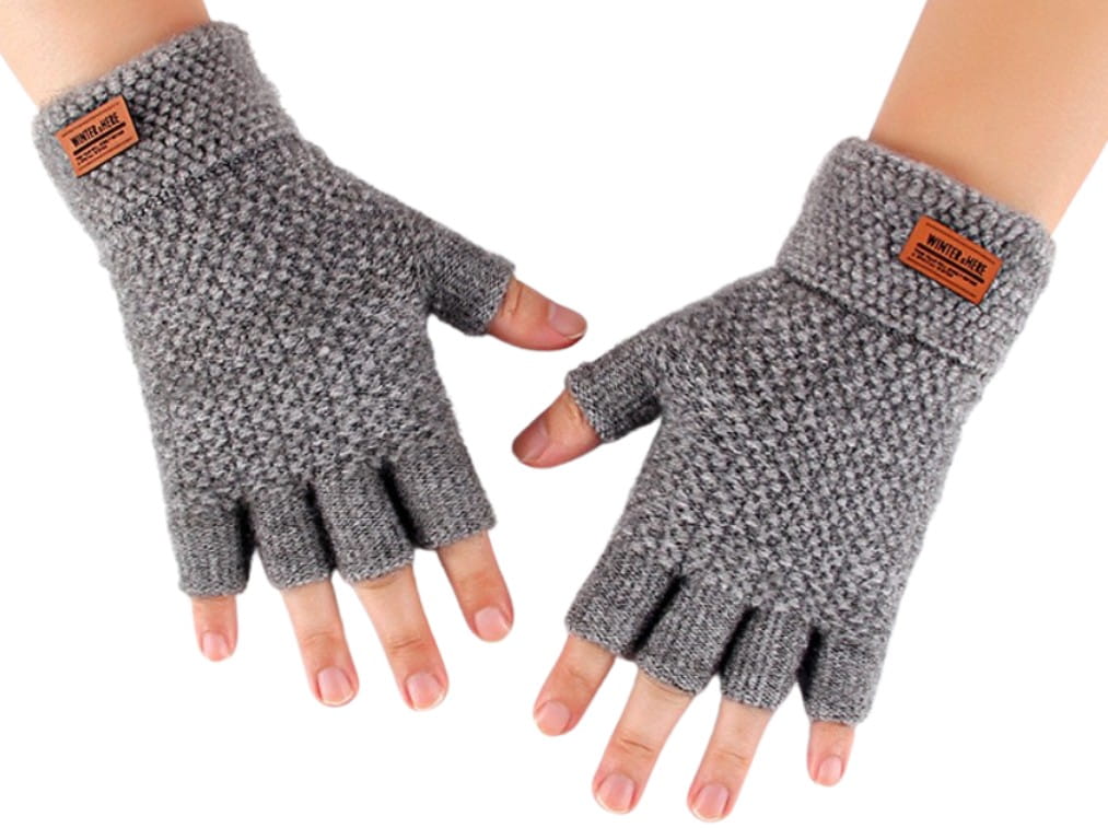 Pirštinės vyrams KR56, pilkos spalvos