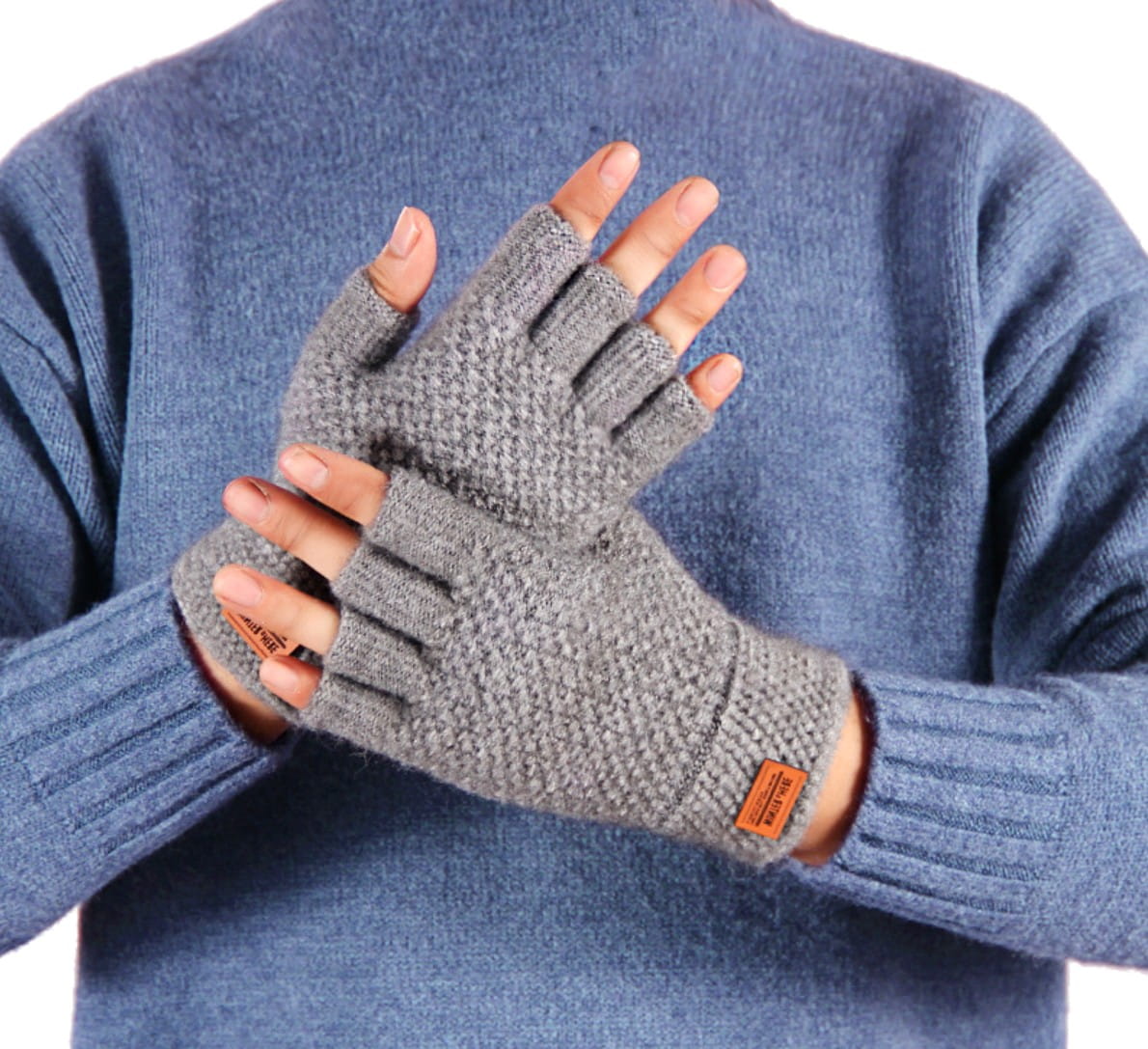 Pirštinės vyrams KR56, pilkos spalvos