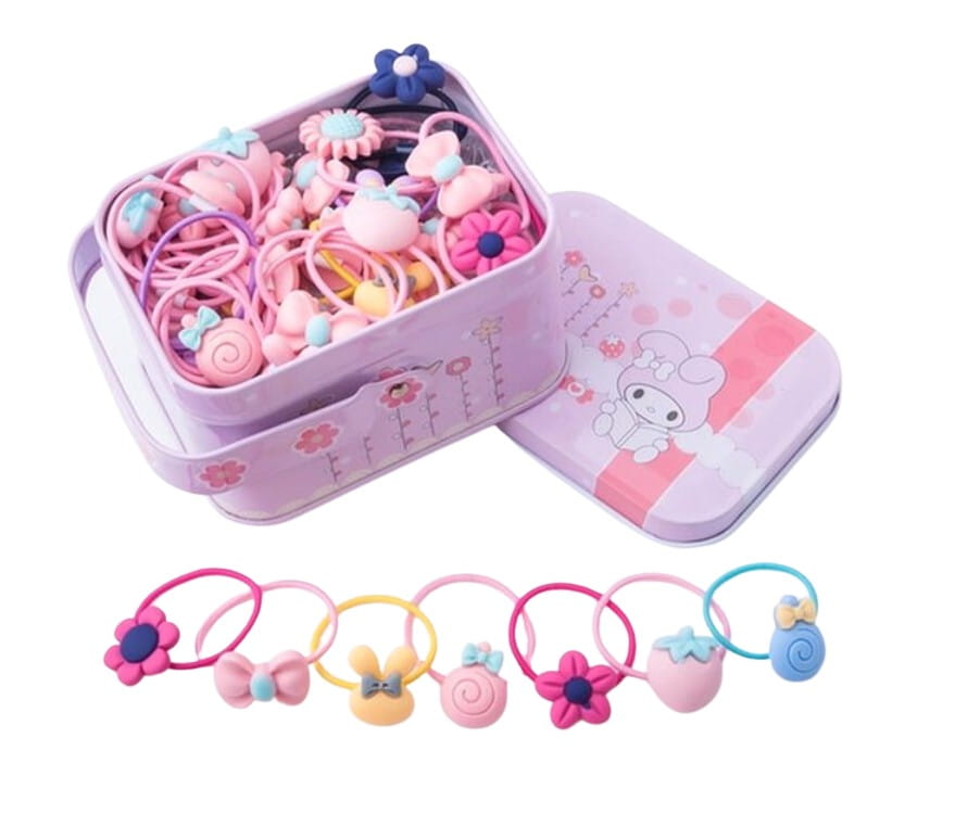 Plaukų gumyčių rinkinys 40 vnt. D32