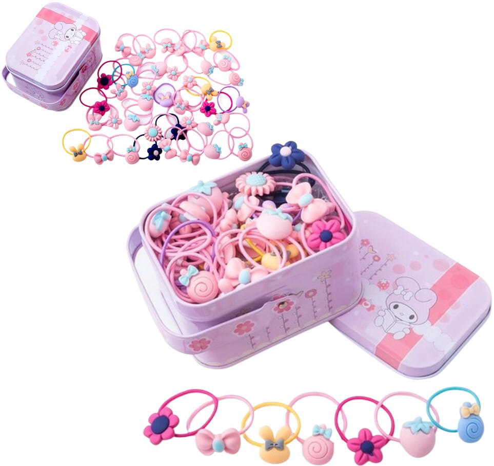 Plaukų gumyčių rinkinys 40 vnt. D32