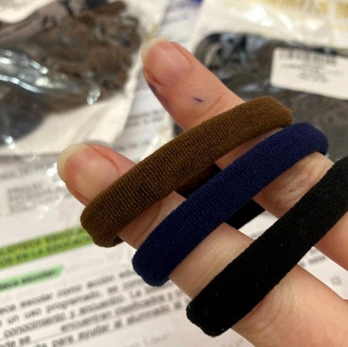 Plaukų gumytės, 30vnt. S20 juodos P292