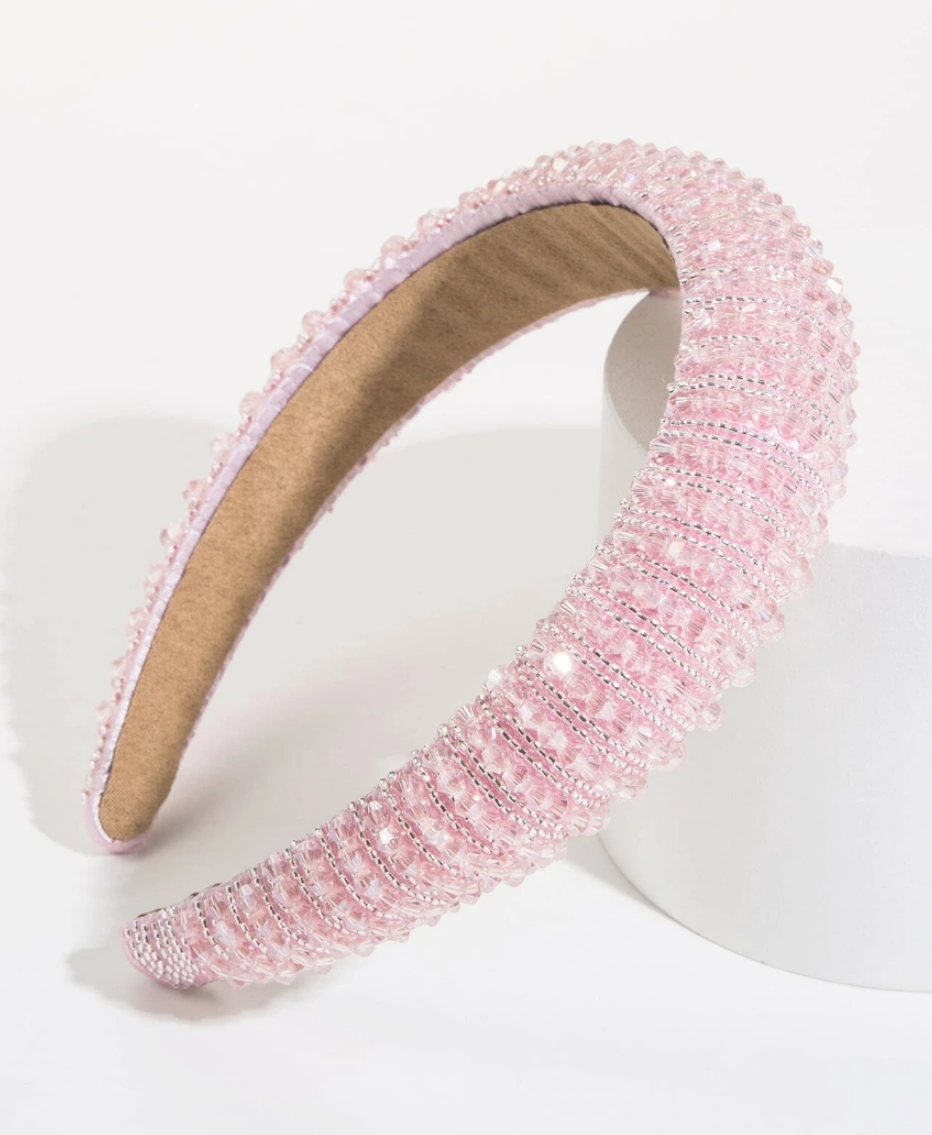 Plaukų lankelis B18, rožinis P238