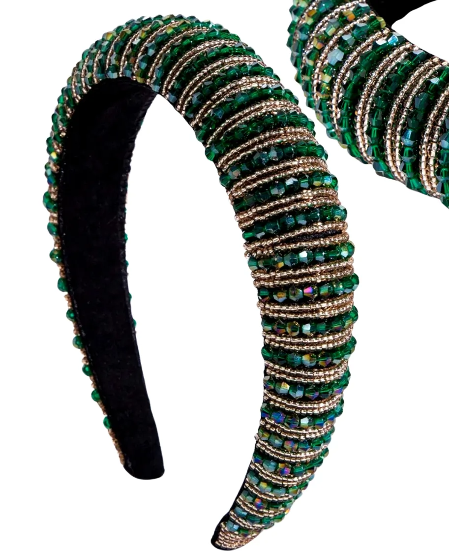 Plaukų lankelis B22, žalias P236