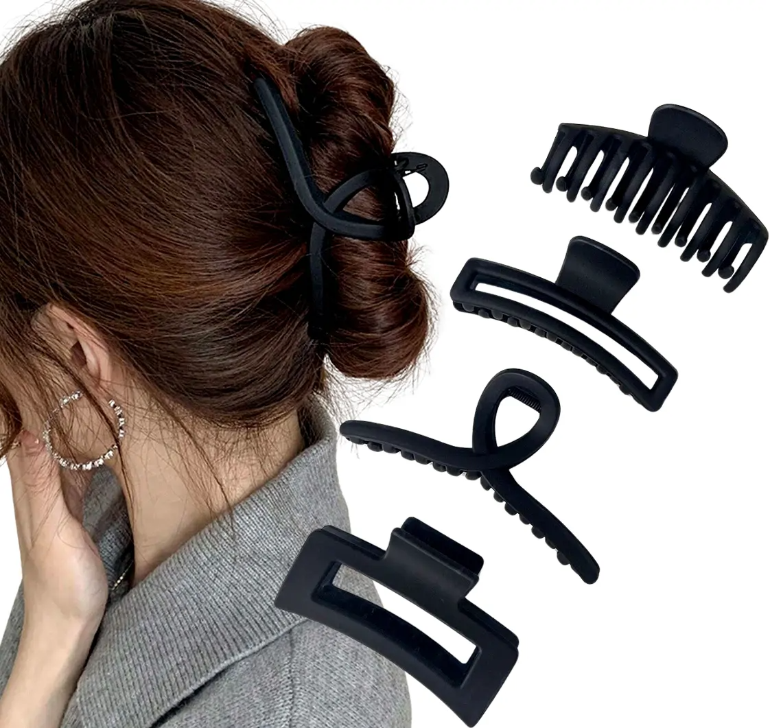 Plaukų segtukai 4vnt. T16, juodi P198