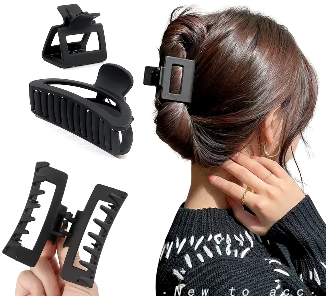 Plaukų segtukai 5vnt. T17, juodi P196