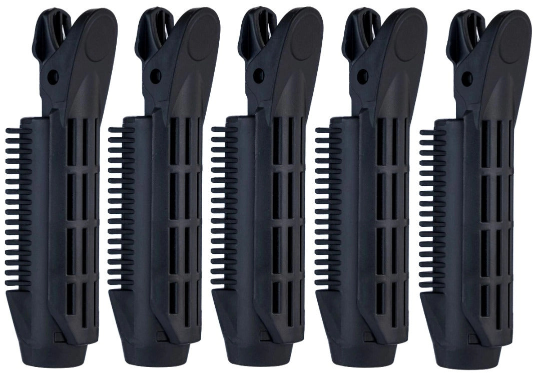 Plaukų segtukai su voleliu 5 vnt, juodi