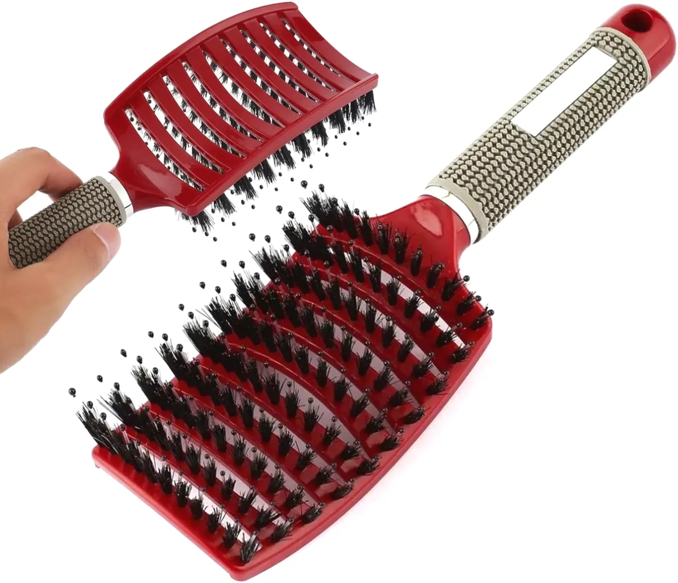 Plaukų šepetys su natūraliais šeriais B14 P60