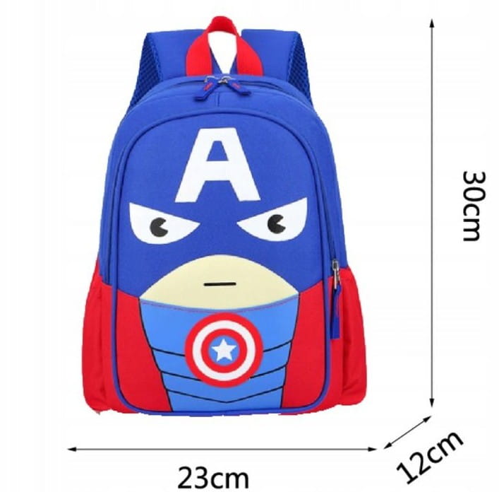 Pliušinė kuprinė - kapitonas Amerika S40