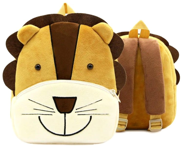 Pliušinė kuprinė - liūtas S35