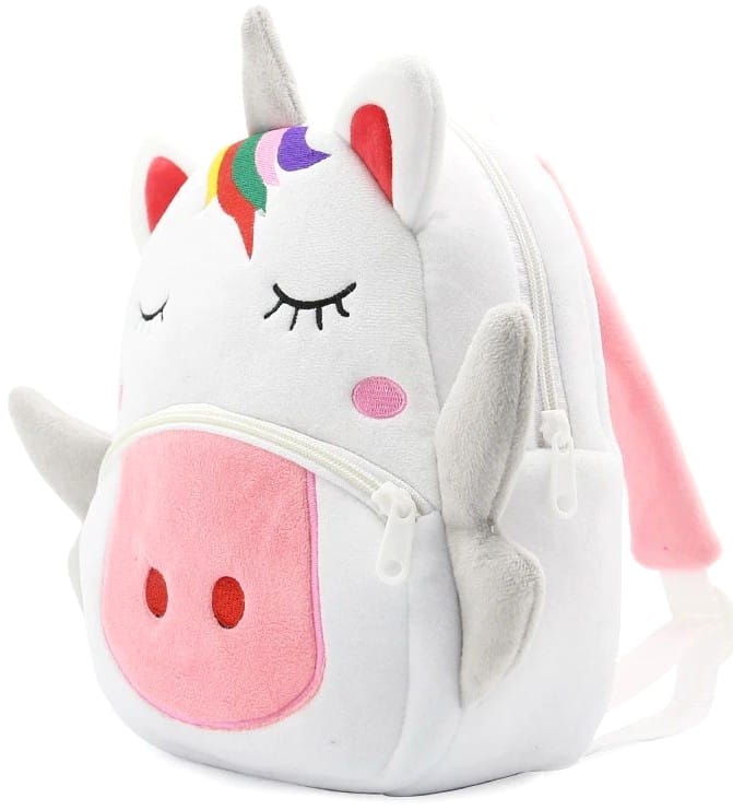 Pliušinė kuprinė - vienaragis S35