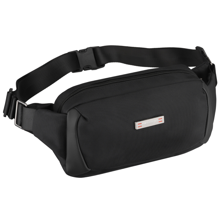 Peterson vyriška maža juosmens ir per petį nešiojama rankinė (crossbody), juoda D90