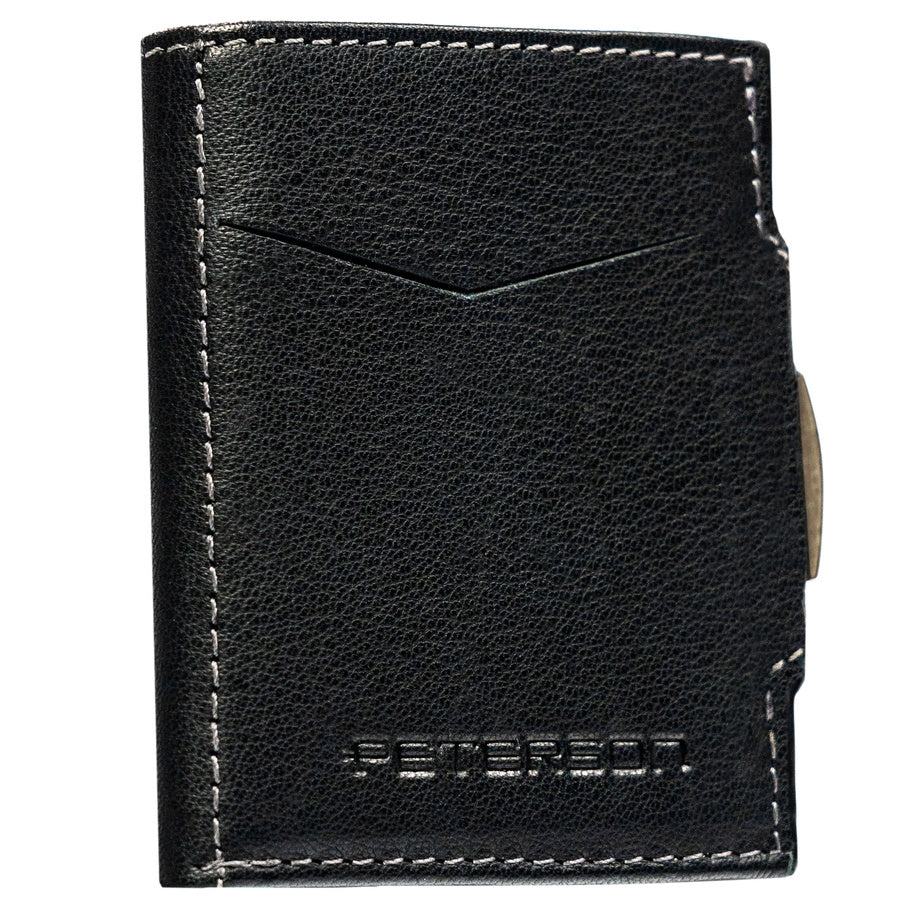 Vyriška piniginė Peterson, juoda, odinė