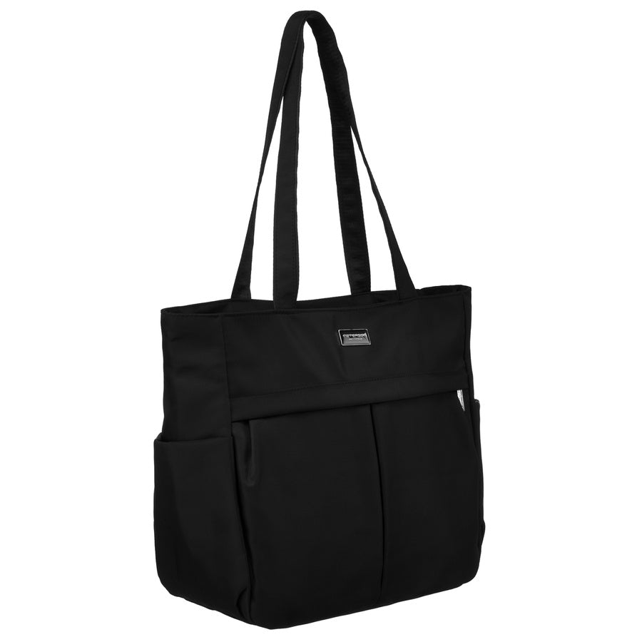 Moteriška „Peterson“ shopper tipo rankinė A4 formato, juoda, iš dirbtinės odos RM2