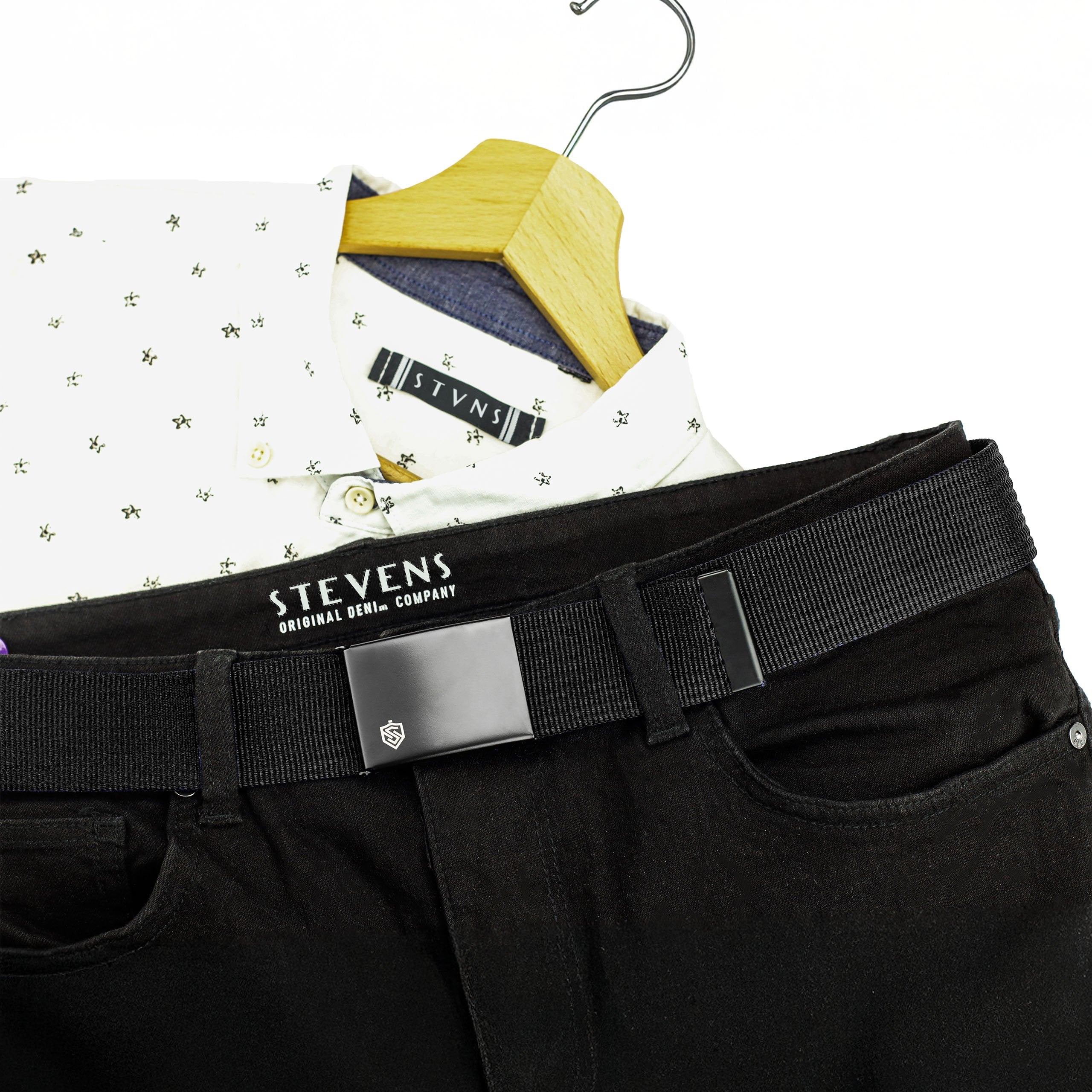 2 diržų komplektas STEVENS juodos spalvos, 135cm XL, universalus D207