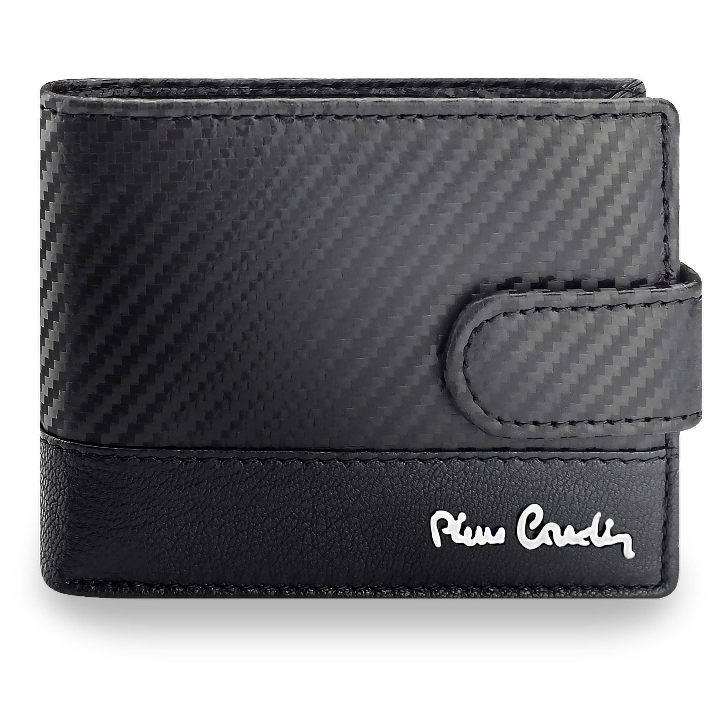 Vyriška odinė piniginė Pierre Cardin, juoda, RFID apsauga A423706