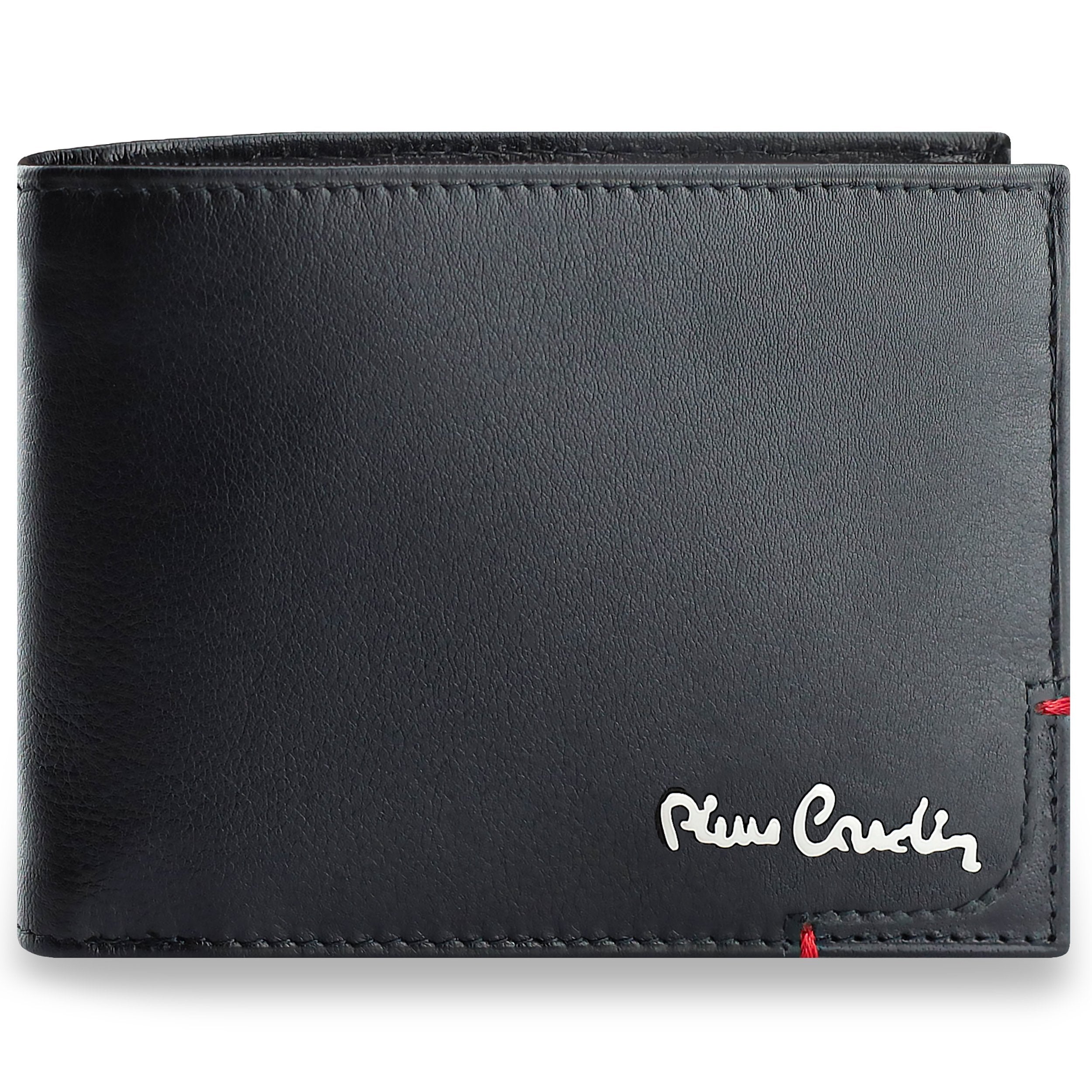 Vyriška piniginė Pierre Cardin, juoda, natūrali oda, RFID apsauga 8806