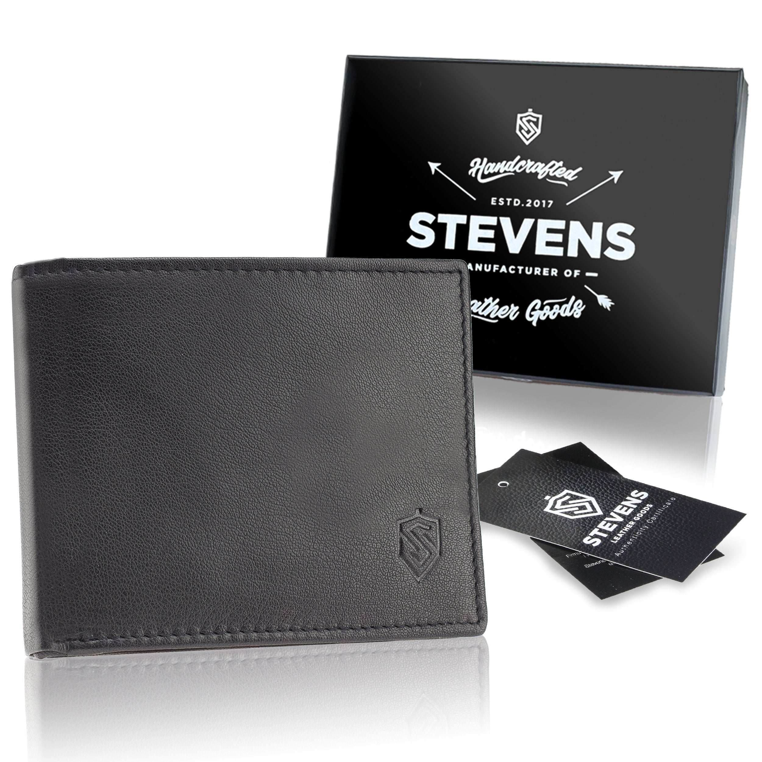 Odinė piniginė vyrams Stevens DP02