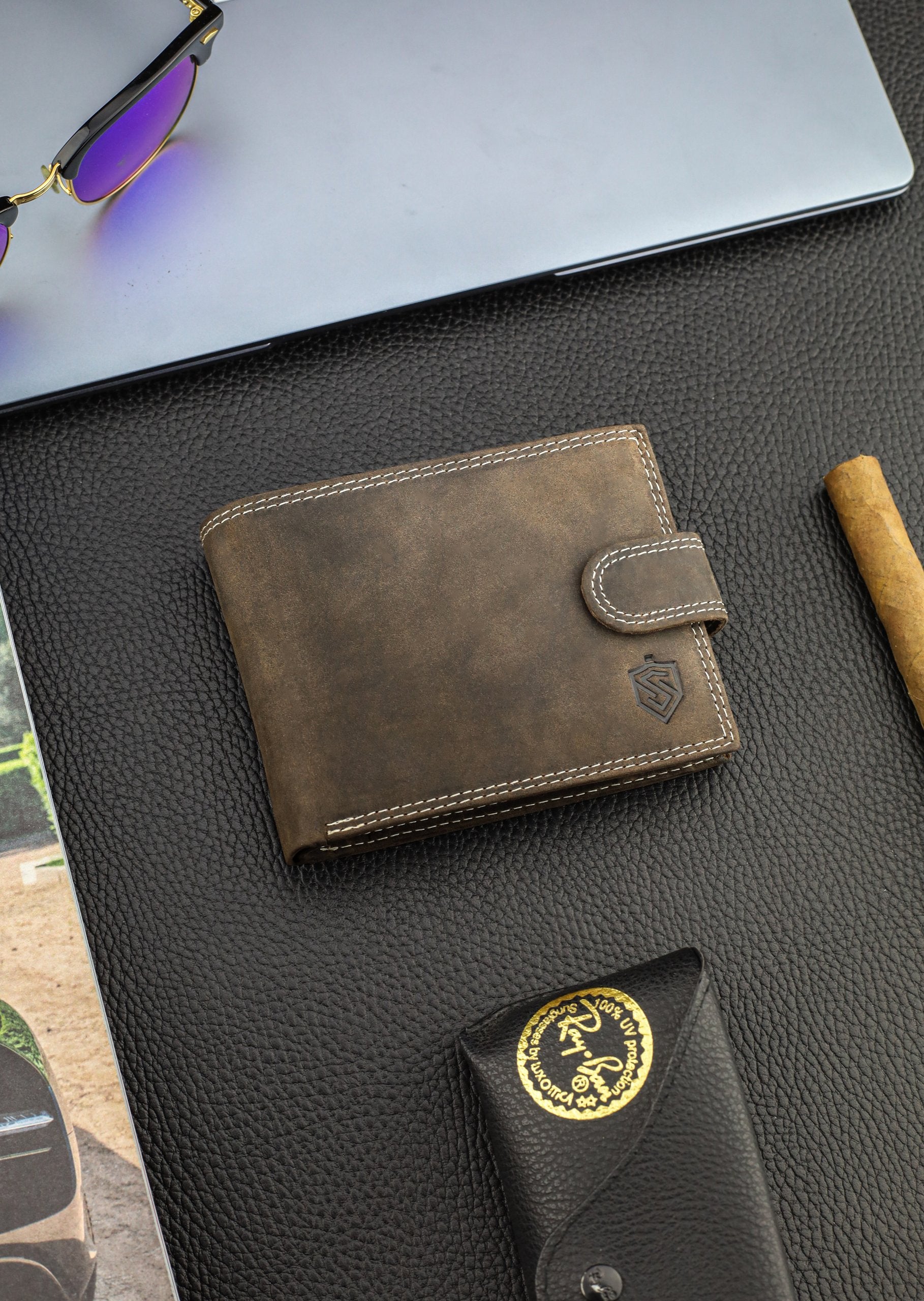 Vyriška odinė piniginė Stevens S190